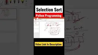 Selection Sort Code // Python Programming // 