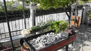 ROASTING-JACK ...SPIT..SKEWER  FOR VEGETARIAN...ΣΟΥΒΛΑ ΛΑΧΑΝΙΚΩΝ