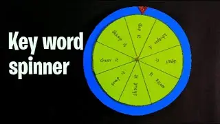 How to make Easy Key word Spinner #keywordspinner#spinner#tlm#ennumezhuthum#wasteboxcraft#easycraft