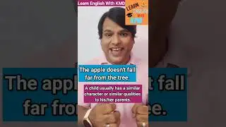 What does "The apple doesn't fall far from the tree"mean?#english #englishvocabulary #spokenteacher