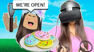 We Became CHEFS In Roblox Vr Hands!!🍰 (FACECAM)