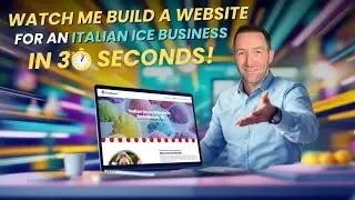 Watch Me Build a Website for an Italian Ice Business in 30 Seconds! 🚀 Instant Site Creation