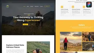 Adventure Landing Page Design in Figma | Figma Website Design Tutorial 2024