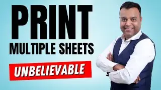 Print Selected Worksheets in Excel | Vivekananda Sinha | Video 308