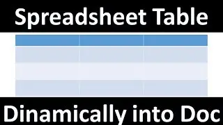 Dynamically insert Google spreadsheet table content into Google docs