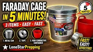 How to Make a Faraday Cage in 5 Minutes Using 3 Items & How to Test It. THIS IS AN UPDATED VIDEO.