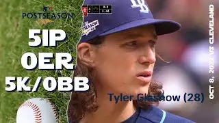 [WC] Tyler Glasnow | Oct 8, 2022 | MLB highlights