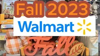Wal-Mart fall decorations 2023 | Shop with me store tour