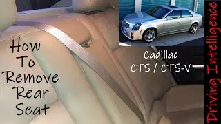How To Remove Cadillac CTS, CTS-V Rear Seat & Subwoofer Shelf Removal: '03-'07 CTS '04-'07 CTS-V