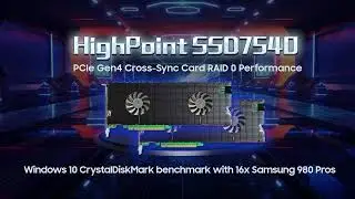 55,000 MB/s of Transfer Speed! HighPoint's SSD7540: The fastest Gen4 8-port M.2 NVMe RAID controller