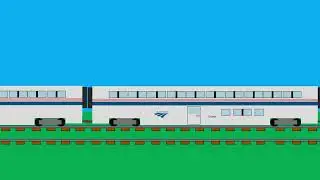 Amtrak P42DC With Superliners Long Distance