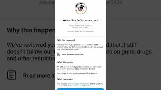 how to fix we disabled your account | Instagram | you disable your account problem fix Instagram