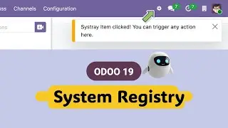 Odoo 19 Tutorial: Add Custom Icons to the Systray (Top Menu)