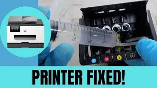 Hp Officejet 9135e, 9125e Printhead Cleaning - Not Printing Black or Color, Blank Pages - FIXED