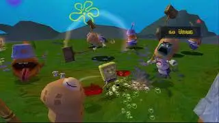SpongeBob Movie Game but in German on an NTSC Xbox