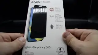 Installing iPhone 14 Pro ZAGG Glass Elite Privacy 360 Screen Protector