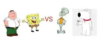 mugen spongebob & peter griffin vs squidward & brian griffin