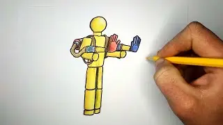 Как нарисовать Игрока из Poppy Playtime | Player drawing