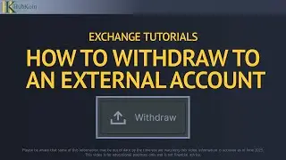 HubKoin Exchange Tutorials - How To Withdraw To An External Account