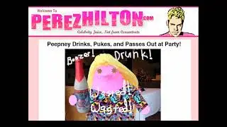Pop Star Peepney Pursued by the Peeperazzi--2009 Diorama Based on Britney Spears and the Paparazzi