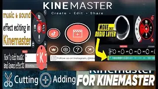 KineMaster ! How To Adjust , Move and  Fix Audio Clips in Kine Master