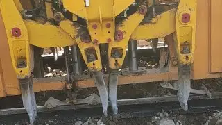 Dynamic Tamping Express Machine working video | rail packing machine