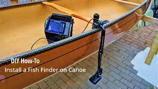 How to install fish finder on canoe!