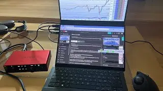 Test pour les Good Morning Trading en mode nomade avec Asus Duo + Focusrite 2i2 + Shure Mv7B