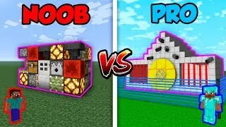 Minecraft NOOB vs. PRO: REDSTONE HOUSE in Minecraft!