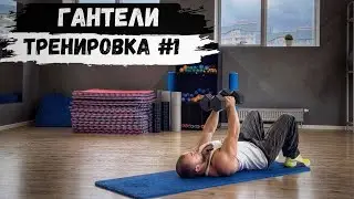 ГАНТЕЛИ ДОМА: ТРЕНИРОВКА №1 ДЛЯ МУЖЧИН 💪🏼