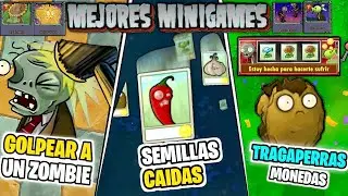 10 MEJORES MINIJUEGOS que EXISTEN dentro de PVZ 1 (Plantas Vs Zombies) | MINIGAMES PVZ