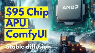 GPU brave: $95 chip AMD APU run SD1.5 and SDXL using ComfyUI - AMD 4600G 5600G 5700G