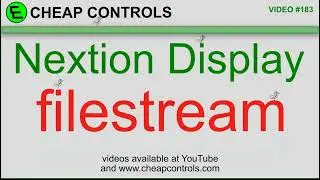 183 Nextion #filestream command