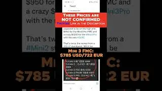 DJI Mini 3 Expected PRICE BREAKDOWN 