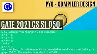 GATE 2021 CS SET1 Q50. Consider the following C code segment: [COMPILER][SOLVED!]