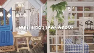 Minecraft: white cottage Grove #cocricot