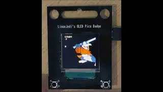 OLED Pi Pico powered conference badge