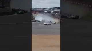 F1 Silverstone Crash 2022 - Crowd POV