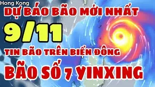 Dự báo thời tiết đêm nay và ngày mai 9/11 | Bão số 7 Yinxing mới nhất | dự báo thời tiết 3 ngày tới