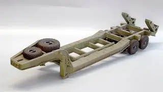 Модель от AVD МАЗ 537 с п/п ЧМЗАП 5247Г. Сборка и покраска прицепа.