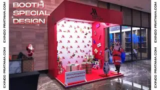 TIMELAPSE Booth Special Design dengan Dekorasi Konsep Natal