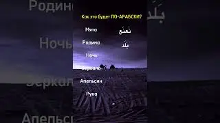 Как ЭТО БУДЕТ ПО-АРАБСКИ? #arabiclanguage