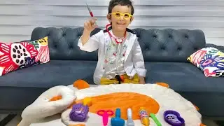 Doktor Arel Hasta Kedisine Kocaman İğne Yaptı !! Eğlenceli Çocuk Videosu