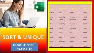 Unique and Sort Google Sheet | 