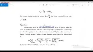 Halfwave Rectifier Part-2