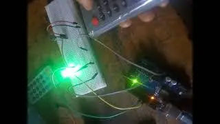 Allumage d'une led avec le capteur infrarouge et une télécommande TV
