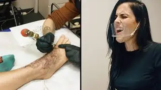 FOOT TATTOO SINGING CHALLENGE!!!(DISNEY'S MEDLEY)