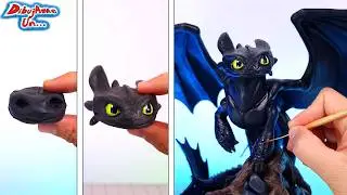 I made clay Toothless Sculpture and it's worth 250 days of my life || How to Train your Dragon