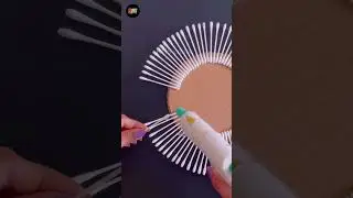 Beautiful Wall Hanging Craft Using Cotton Earbuds / #shorts #diy #wallhanging