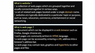 What is website, web page, web server, web browser, host and client ?